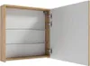 An open bathroom cabinet with shelves and a wooden frame. Anteprima dell’immagine prodotto