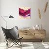 Wanduhr - Quadrat - Glasuhr - Abstraktion Berge Rosa - Produktbild-Vorschau 6
