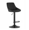 A black bar stool on a white background. Voir les images du produit