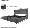 Flieks Polsterbett 180x200cm mit Lattenrost, Boxspringbett Produktbild-Vorschau 7
