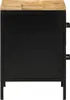 Armadio da Notte con cassetto Marrone e Nero 40 x 35 x 50 Anteprima dell’immagine prodotto 4