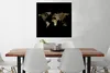 MuchoWow® Poster Weltkarte - Luxus - Gold 75x75 cm - Wand Produktbild-Vorschau 2