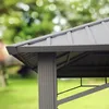 Gartenpavillon 4x4 m Stahldach Hardtop, ohne Seitenteile, Produktbild-Vorschau 10