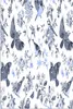 MuchoWow® Poster Blumen - Vogel - Blau 80x120 cm - Produktbild-Vorschau 1