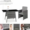 Salon de jardin LAUSANNE 2 places - gris Voir les images du produit 3