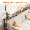 Schmale Konsole 180 cm mit Steckdosen & USB, Rustikales Braun Productafbeelding-voorbeeld
