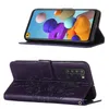 Galaxy A21 Hülle, Schmetterling Prägung Flip Leder Produktbild-Vorschau 2