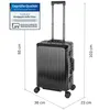 Valigia da cabina in alluminio da 55 cm – Serratura TSA – Anteprima dell’immagine prodotto 2