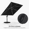 PURPLE LEAF Ampelschirm 300 x 300 cm Sonnenschirm mit LED Produktbild-Vorschau 8