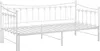 A white metal daybed frame with a slatted base, shown from a side angle against a white background. Náhľad obrázku produktu