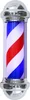 Barbierstab klassisch weiß blau rot Barber Pole 75cm Produktbild-Vorschau 1