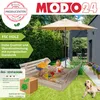 MODO24 Sandkasten Holz, Deckel, Sitzbänke, Schutzplane, Produktbild-Vorschau 9