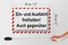 Blechschild Hinweis Ein- Ausfahrt freihalten, 30x20 cm, Produktbild-Vorschau 5