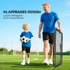 HOMCOM Fußball Rebounder Kickback Tor Rückprallwand Netz Produktbild-Vorschau 5
