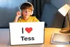 MuchoWow® Laptop Aufkleber Sticker Cover Ich liebe - Tess - Produktbild-Vorschau 3