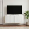 vidaXL Wandmontierter TV-Schrank Weiß 78,5 x 31 x 30 cm Produktbild-Vorschau 2