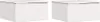 Two identical white wooden nightstands are shown side-by-side against a white background. Produktbild-Vorschau