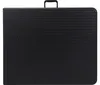 Perel klaptafel 180x75 cm, met een rotanlook, zwart. Productafbeelding-voorbeeld 3
