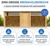 TIMBELA M206 Brennholzlager aus Holz mit geschlossenem Produktbild-Vorschau 10