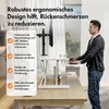VonHaus Steh-Sitz Schreibtischaufsatz, Weiß 80 x 40 cm Mit Produktbild-Vorschau 4