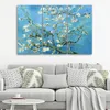 Trittico su tela fiori - blu 120x80 cm Feeby blu quadro da Anteprima dell’immagine prodotto 2