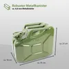 1x Benzinkanister Kraftstoffkanister Metall 10 Liter Oliv Produktbild-Vorschau 3