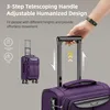 SHOWKOO 3-teiliges Stoffkoffer Set TSA Schloss 4 Rollen Produktbild-Vorschau 5