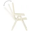 vidaXL Chaises de jardin réglables 2 pcs. Plastique blanc Voir les images du produit 5