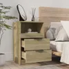 vidaXL Noční stolek Sonoma Dubové dřevo Materiál Náhled obrázku produktu 3