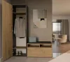 BDW, vestiaire duo avec miroir, 180x50x35cm, fonctionnel, Voir les images du produit 6