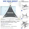 Sonnensegel Dreieckig 3x3x3m Wasserdicht Segeltuch Produktbild-Vorschau 5