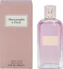 A pink box and a clear glass bottle of Abercrombie & Fitch First Instinct Eau de Parfum for Women. Náhľad obrázku produktu