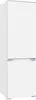 A white freestanding refrigerator with two doors, one above the other. Produktbild-Vorschau