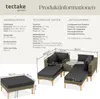 TecTake 404797, Salonek, Hnědá Náhled obrázku produktu 7