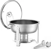 SucceBuy 5 Qt 2er-Pack rundes Chafing Dish Buffet-Set – Produktbild-Vorschau 1