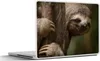 MuchoWow® Laptop Aufkleber Sticker Cover Ein Faultier in Produktbild-Vorschau 1