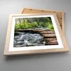 Gerahmtes Poster - Rahmen in heller Eiche - Park natur grün Produktbild-Vorschau 3