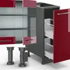 Küchenzeile Vicco Fame-Line Bordeaux Hochglanz/Anthrazit Produktbild-Vorschau 6