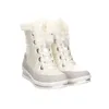 A pair of white and gray winter boots with white fur trim. Produktbild-Vorschau