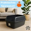 2er Set Katzentoiletten mit hohem Rand Schwarz Produktbild-Vorschau 7