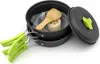 8 PCS Camping Kochgeschirr Mess-Kit Campingausrüstung Produktbild-Vorschau 1