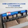 okwish Polsterbett 160×200 mit LED-Licht und Schubladen, Produktbild-Vorschau 9