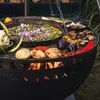 Płyta grillowa ze stali nierdzewnej - Plancha okrągła 40 cm Podgląd zdjęcia produktu 11