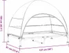 vidaXL Lit surélevé pour chien Noir 127 x 81 x 108 cm Voir les images du produit 8