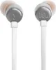 A close-up studio shot of a pair of white and gray JBL in-ear headphones against a white background. Produktbild-Vorschau