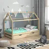 Hausbett Vitalispa Wiki Naturholz 90x200 cm mit Gästebett, Produktbild-Vorschau 4
