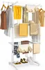 VOUNOT® Stendibiancheria a 4 livelli con rotelle 125x62x173 Anteprima dell’immagine prodotto 1