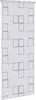 A white roller blind with a repeating pattern of rounded squares outlined in gray. Náhľad obrázku produktu