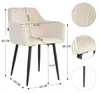 Lina® Rio Samt Esszimmerstühle 2er Set Creme – Mit Produktbild-Vorschau 7