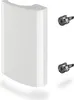 Balkontürgriff SEJA Aluminium 82 x 52 x 20 mm weiß Produktbild-Vorschau 1